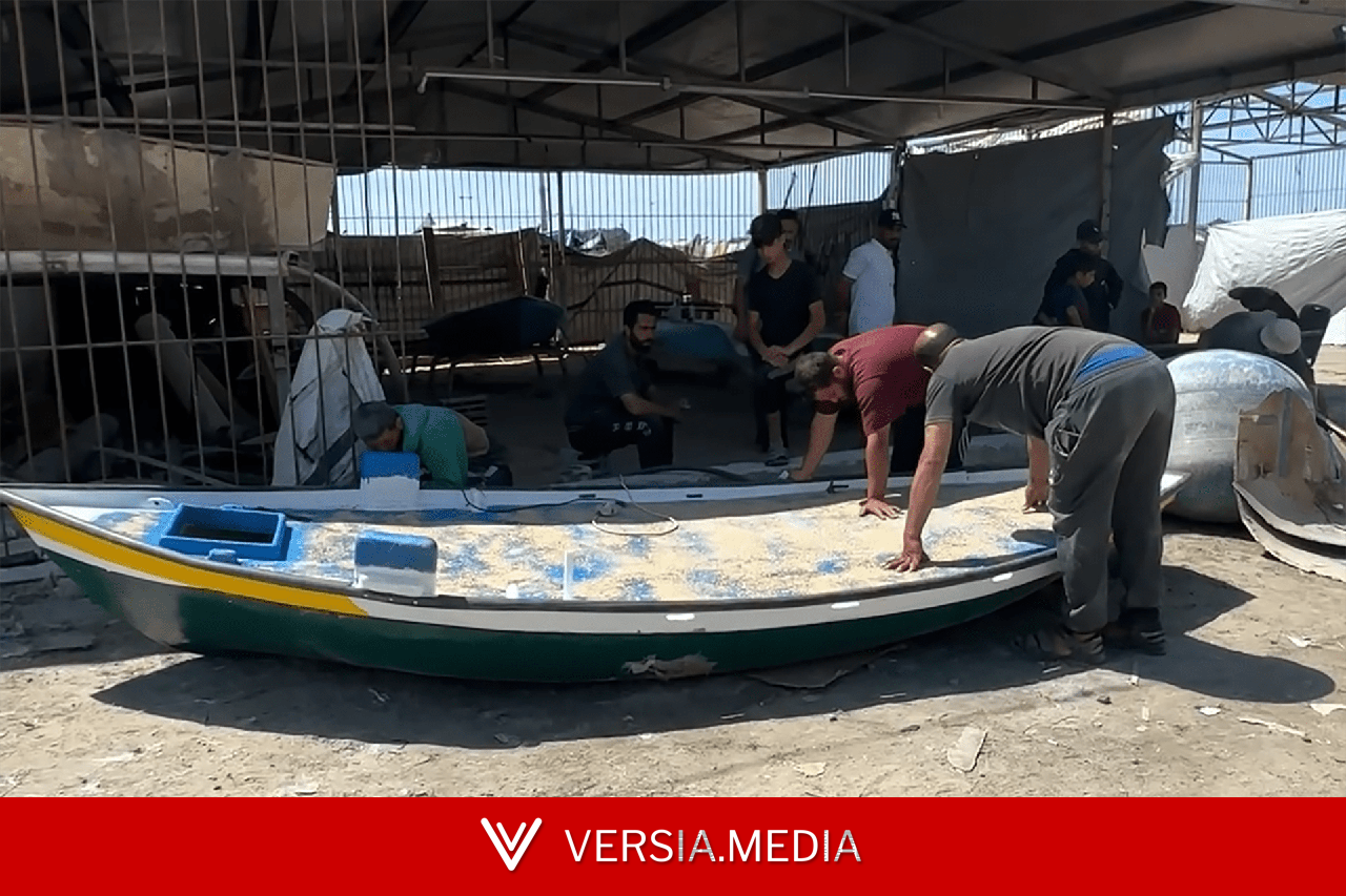 قوارب من الركام والأنقاض.. حرفيو غزة يعيدون الأمل لقطاع الصيد