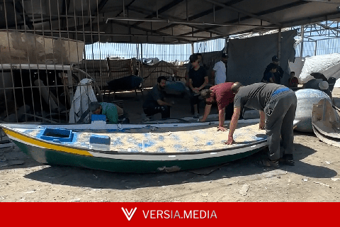قوارب من الركام والأنقاض.. حرفيو غزة يعيدون الأمل لقطاع الصيد