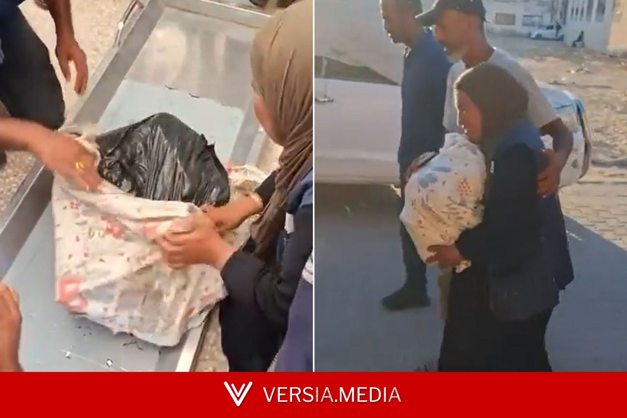 بعد أيام من الانتظار.. أم غزية تحتضن رفات ابنها داخل كيس أسود