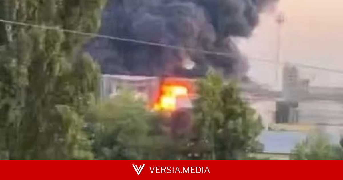 فيديو.. النار تلتهم مصفاة نفط روسية بعد هجوم مسيّر